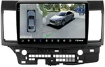 Магнитола для Mitsubishi Lancer X 2007-2016 (рамка 10) - Teyes CC3-2K-360 на Android 10, Быстрая, 2K QLED, CarPlay, 4G SIM-слот, 4 камеры в комплекте