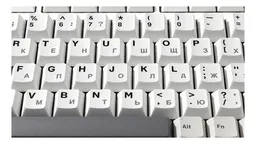 AULA F99 White Gray Dark Gray — Leobog Graywood V3 — русские символы крупным планом