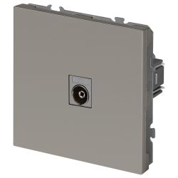 Розетка ЭРА Galaxy 15-3101-07 TV одиночная IP20 титан | Эра Galaxy