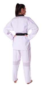 Taekwondo uniform Premiere Plus black lapel - WT recognized