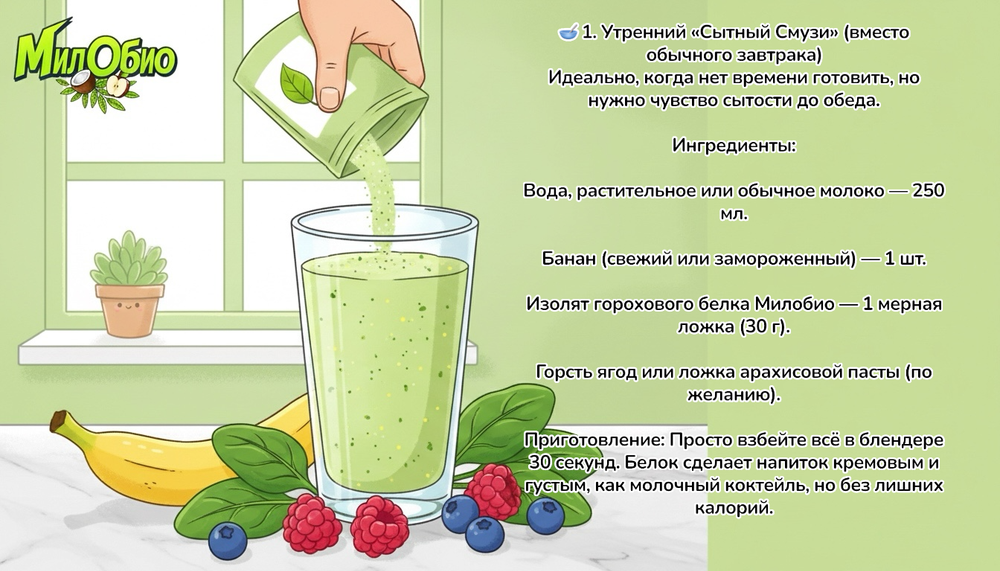 Гороховый белок изолят растительный, протеин Милобио, 25 кг