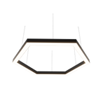 Светильник LED шестиугольный Hexa 228W D2080мм 5000К черный подвесной IP40