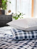 Подушка высокая IKEA LUNDTRAV (ЛУНДТРАВ), Белый, 50х80 см