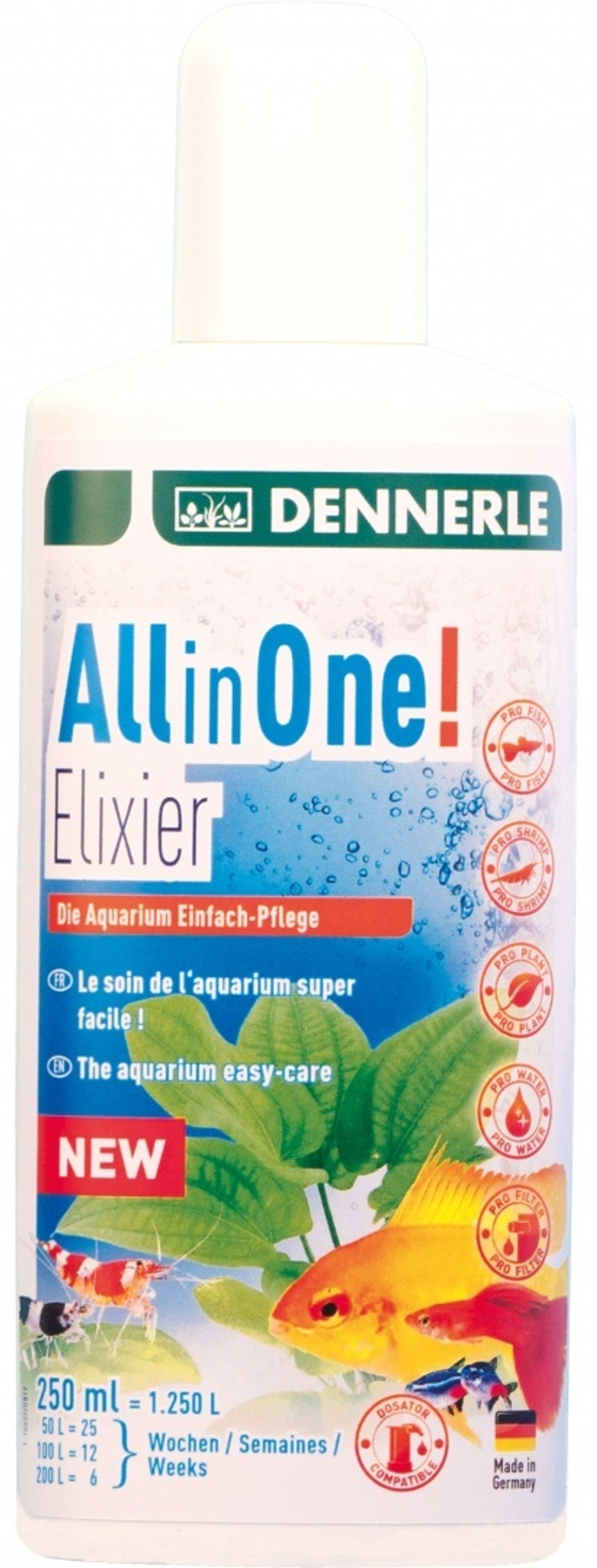 Кондиционер Dennerle All in One! Elixier 250мл