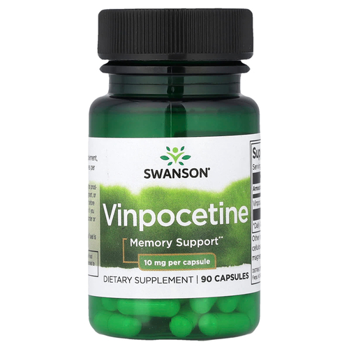 Swanson Vitamins, Винпоцетин, 10 мг, 90 капсул
