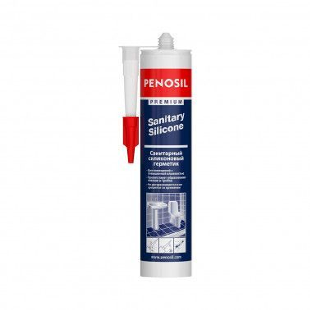 Герметик PENOSIL Premium Sanitary Silicone 280ml прозрачный