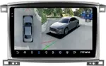 Магнитола для Toyota Land Cruiser 100, Lexus LX470 2002-2007 (климат на цветном экране) - Teyes CC3-2K-360 на Android 10, Быстрая, 2K QLED, CarPlay, 4G SIM-слот, 4 камеры в комплекте