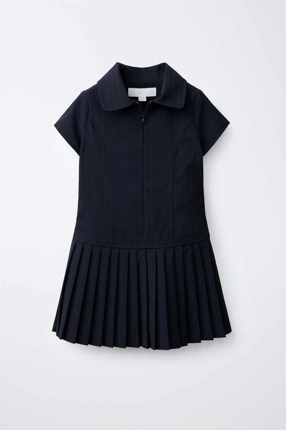 ZARA ПЛАТЬЕ В ПОЛОСКУ, МОРСКОЙ СИНИЙ