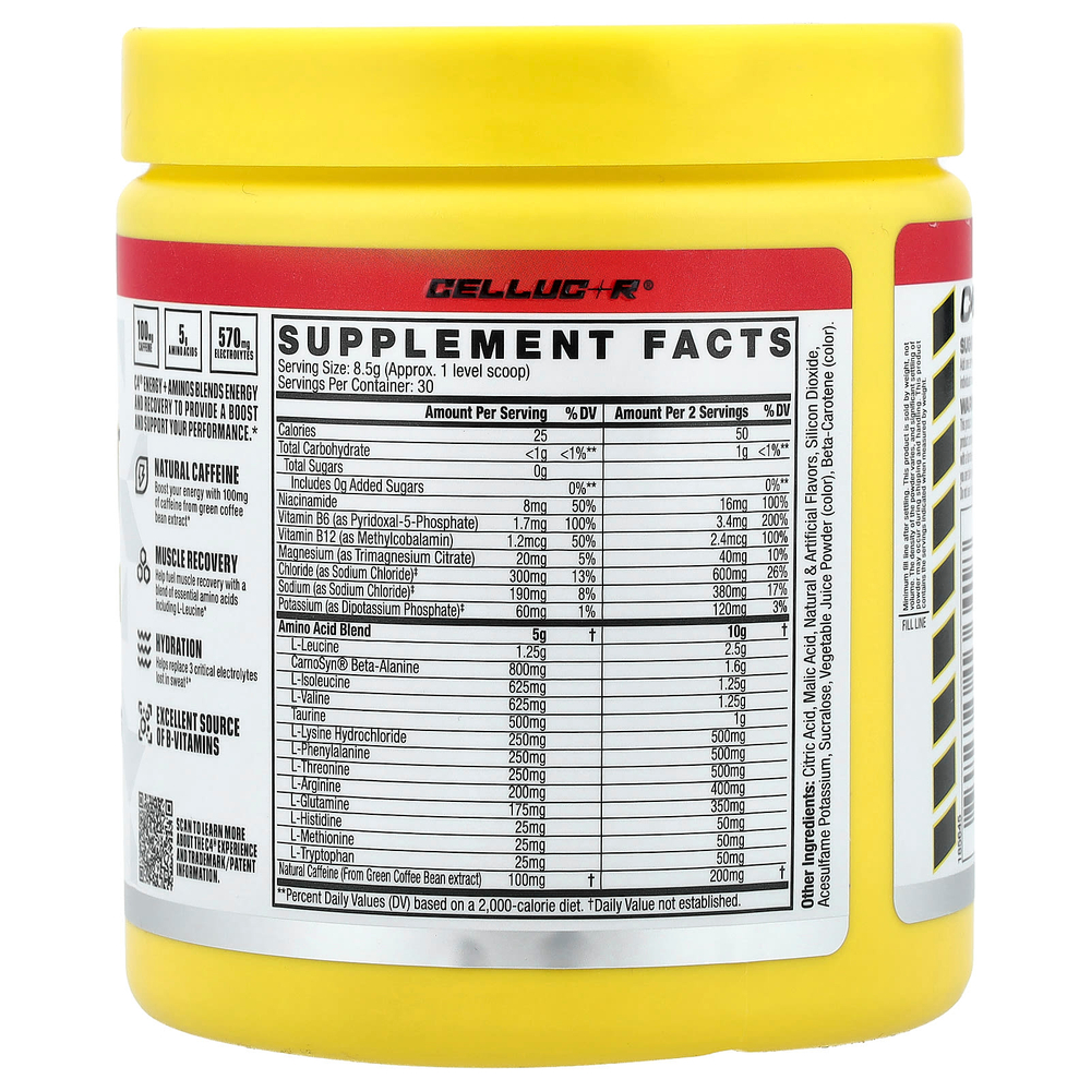 C4 / Cellucor, C4®, энергия и аминокислоты, фруктовый пунш, 255 г (9 унций)