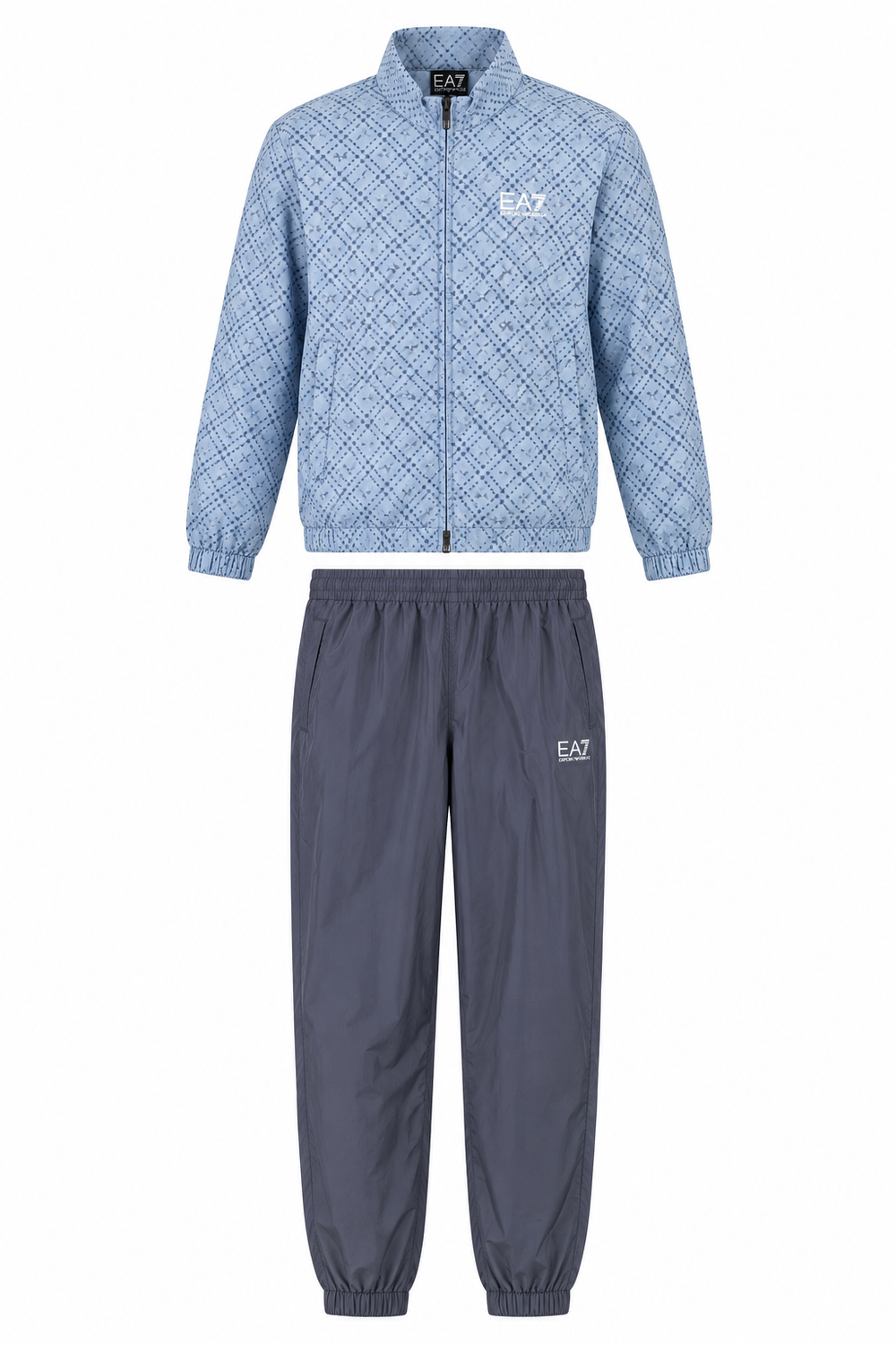 Мужской теннисный костюм EA7 Man Woven - optical blue/china