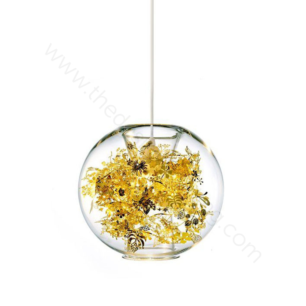 Pendant design lamp Tangle Globe by Artecnica (Gold)