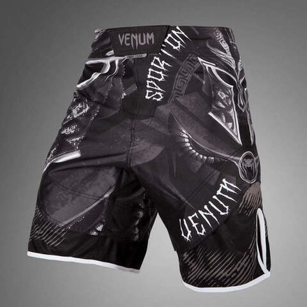 Шорты VENUM GLADIATOR MMA, черно-серые (уценка)