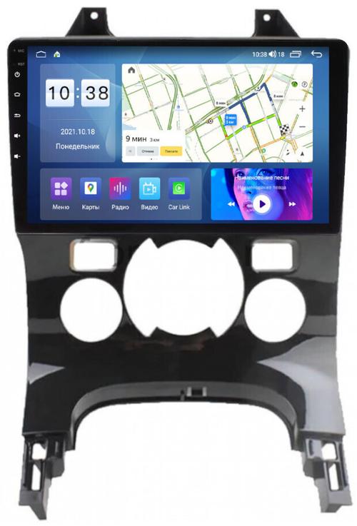 Магнитола для Peugeot 3008 2010-2017 (климат) - Parafar PF082UHD на Android 13, Быстрая, QLED, CarPlay, 4G SIM-слот