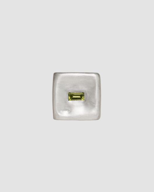 Кольцо Квадрат 2.0 с хризолитом / БЛАГОРОДНЫЙ/CĒLS