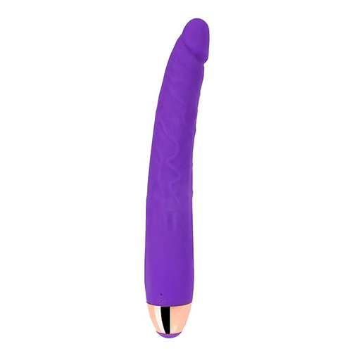 Фиолетовый изогнутый реалистичный вибратор 18см Bior Toys Cosmo CSM-23151