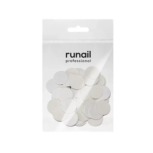 Сменные файлы для педикюрного диска белые M (20мм) 240 грит Runail, 50 шт