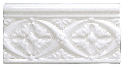 Бордюры ADEX MODERNISTA Relieve Bizantino C/C Blanco