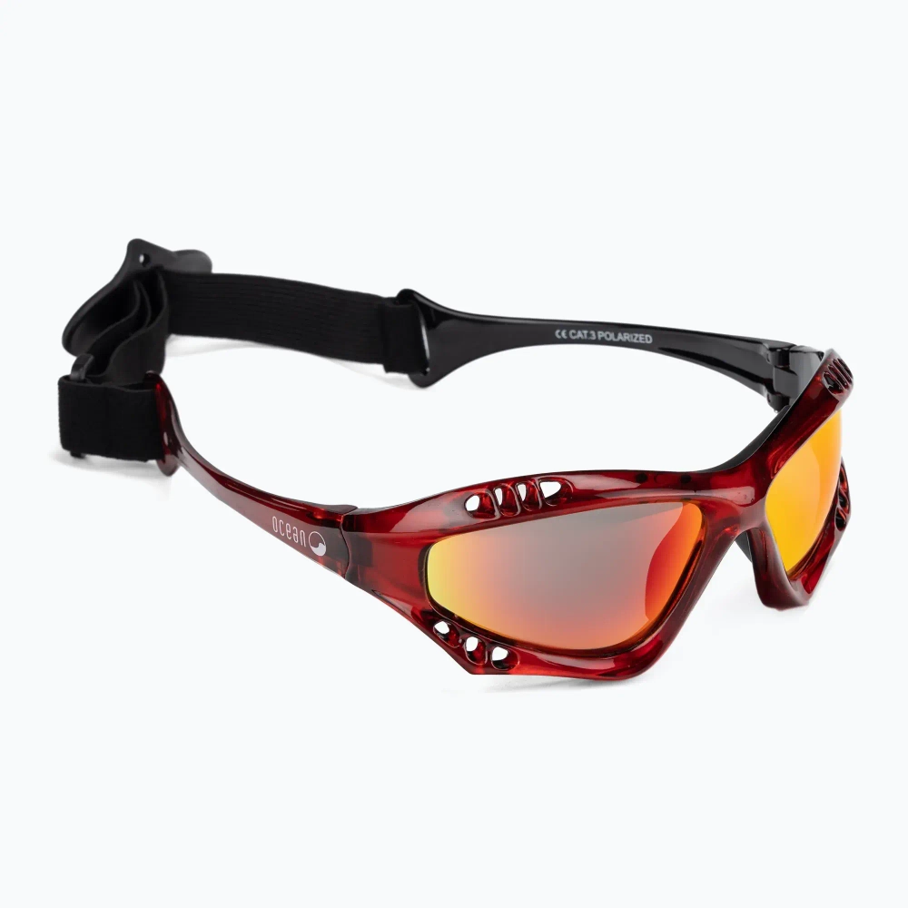 Спортивные очки OCEAN Australia Transparent Red / Revo Orange Polarized lenses