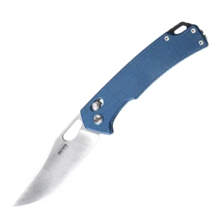 Нож складной SRM 9203-ME Retriever Satin (10Cr15CoMoV, Blue Micarta)