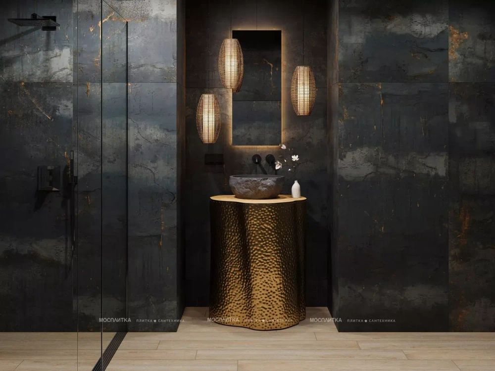 Estima Patina TP02 Black Непол.Рект. 60x120