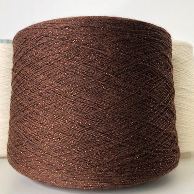 STAR - Sudwool 91% меринос, 5% п/а, 4% люрекс 700м/100гр Медно-коричневый, Есть бобинка: 43 гр.