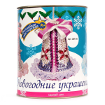 Набор для творчества "Колокольчик новогодний" из пайеток голубой (Волшебная мастерская)