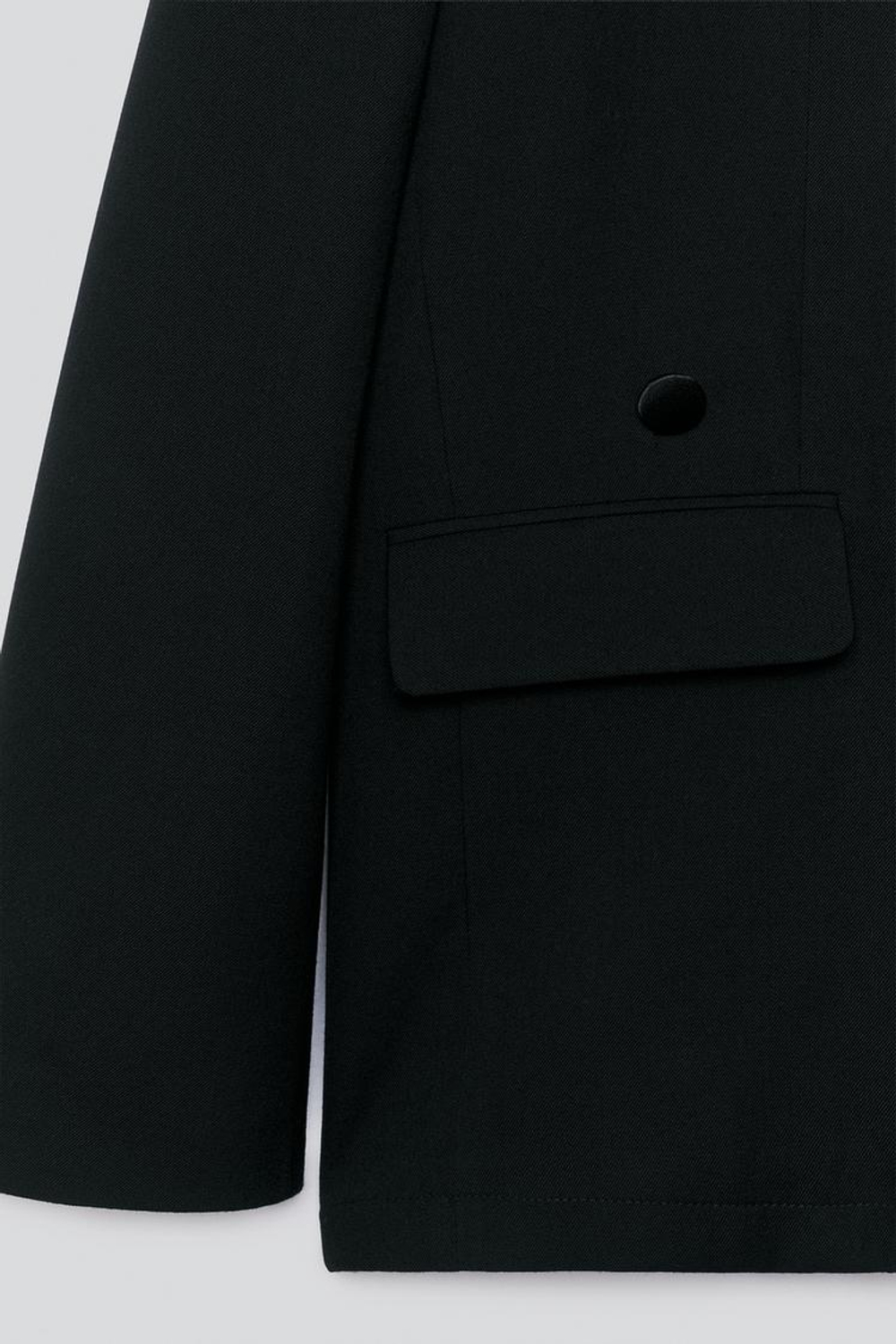 ZARA X BAISI GUADAGNINO БЛЕЙЗЕР СВОБОДНОГО КРОЯ, ЧЕРНЫЙ
