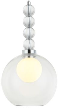 Светильник подвесной 1*G9 2166/09/01P хром Designo Stilfort