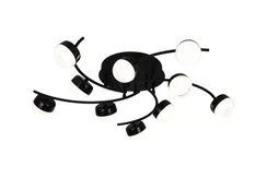Люстра потолочная Rilon 9508/10 BLACK, 10×15 Вт, чёрная