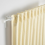 IKEA Шторы АKERMOLKE, бежевые с рисунком, 145х250 см, 1 пара (2 шт.) (из Финляндии)
