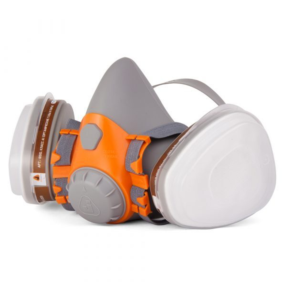 JETA SAFETY 6500 Полумаска (комплект: фильтры А1 -2шт, предфильтр Р2 -4шт, держатель -2шт) р.L