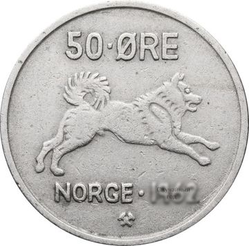 50 эре 1958-1973 Норвегия