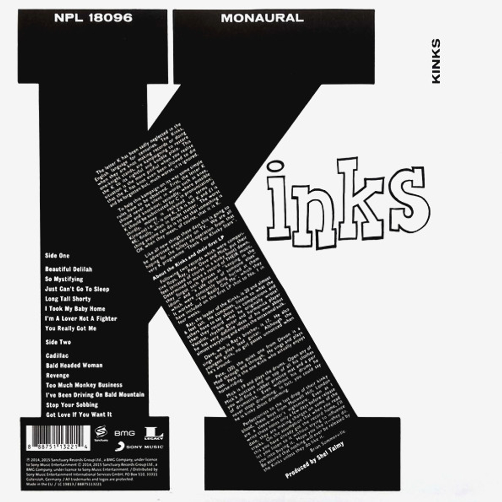 The Kinks / Kinks (Coloured Vinyl)(LP)
