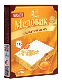 Заварные коржи для торта "Медовик" 400 г * 2 шт