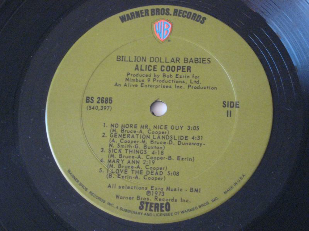 Alice Cooper / Billion Dollar Babies (LP)