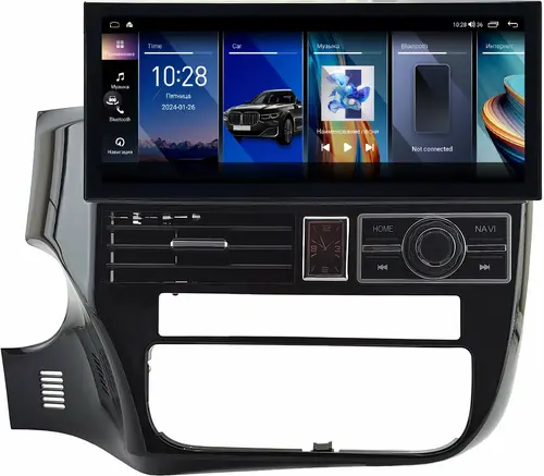 Магнитола для Mitsubishi Outlander 3 2012-2022 - Kuberg монитор 12.3" в стиле LEXUS на Android 12, 2К экран, Быстрая, CarPlay, 4G SIM-слот