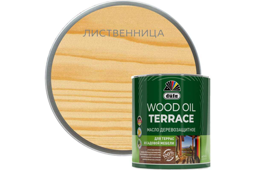 Масло деревозащитное для террас и садовой мебели Dufa Wood Oil Terrace лиственница
