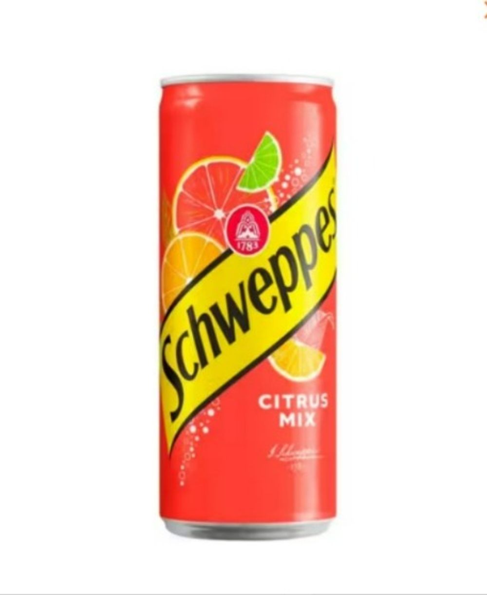 Напиток Schweppes Цитрус Микс, б/а с/г, 330 мл, 24шт  АТ