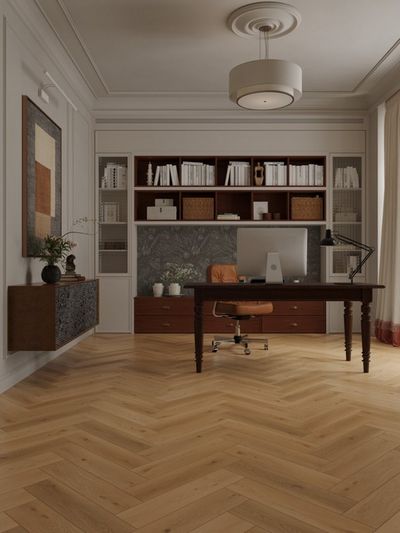 Инженерный ламинат Signature - Обсидиан Паркет Дуб Сатин Royal Satin (LF702-22)