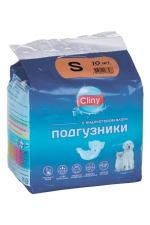 CLINY Подгузники для кошек и собак 3-6 кг размер S (1 шт)