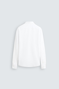 ZARA РУБАШКА REGULAR-FIT, БЕЛЫЙ