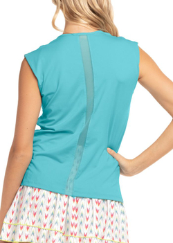 Женский теннисный топ Lucky in Love Desert Vibes Come Together Muscle Tank - sky