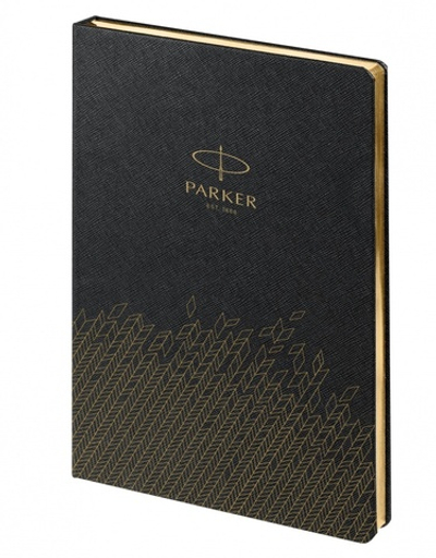 Ежедневник недатированный, черный c нанесением Logo Parker