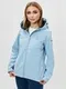 Ветровка женская softshell голубого цвета, размер 48