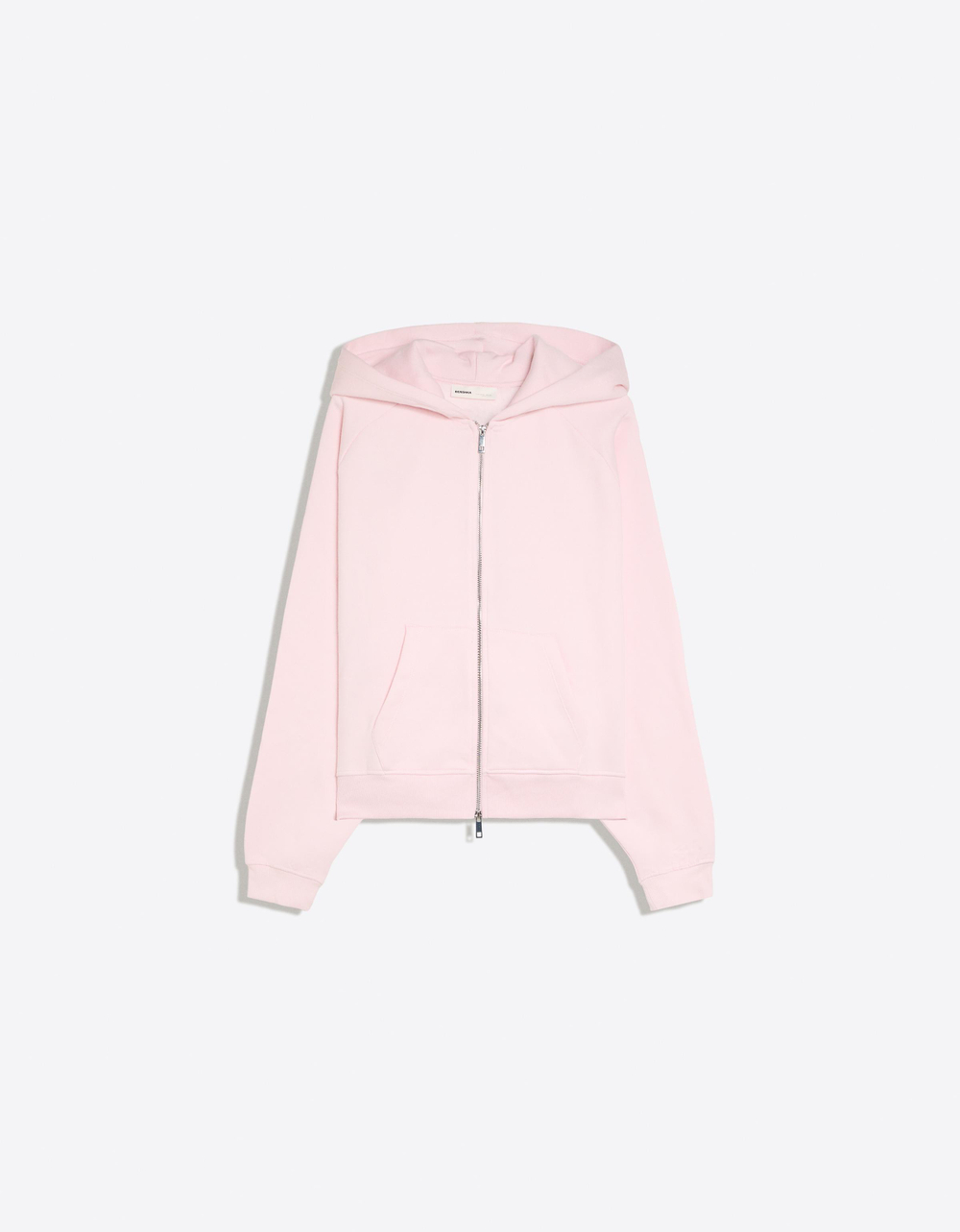 Женское худи оверсайз с капюшоном и рукавами реглан - BERSHKA