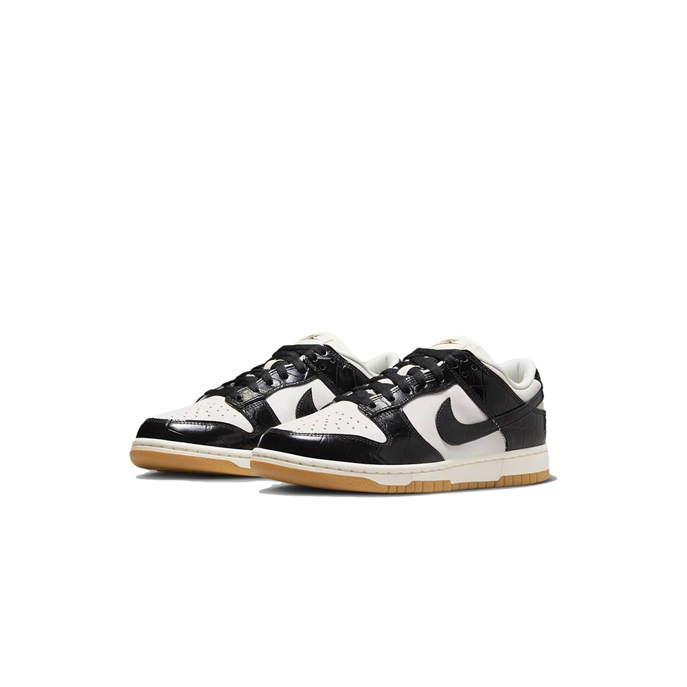 alt="Тиснение под кожу крокодила на патентованной коже Nike Dunk Low LX Black Croc FJ2260-003"