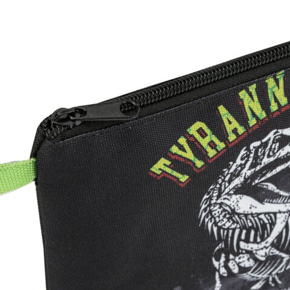 Папка для тетрадей BRAUBERG А5, 1 отделение, полиэстер, на молнии, с ручкой, "Tyrannosaur", 272203