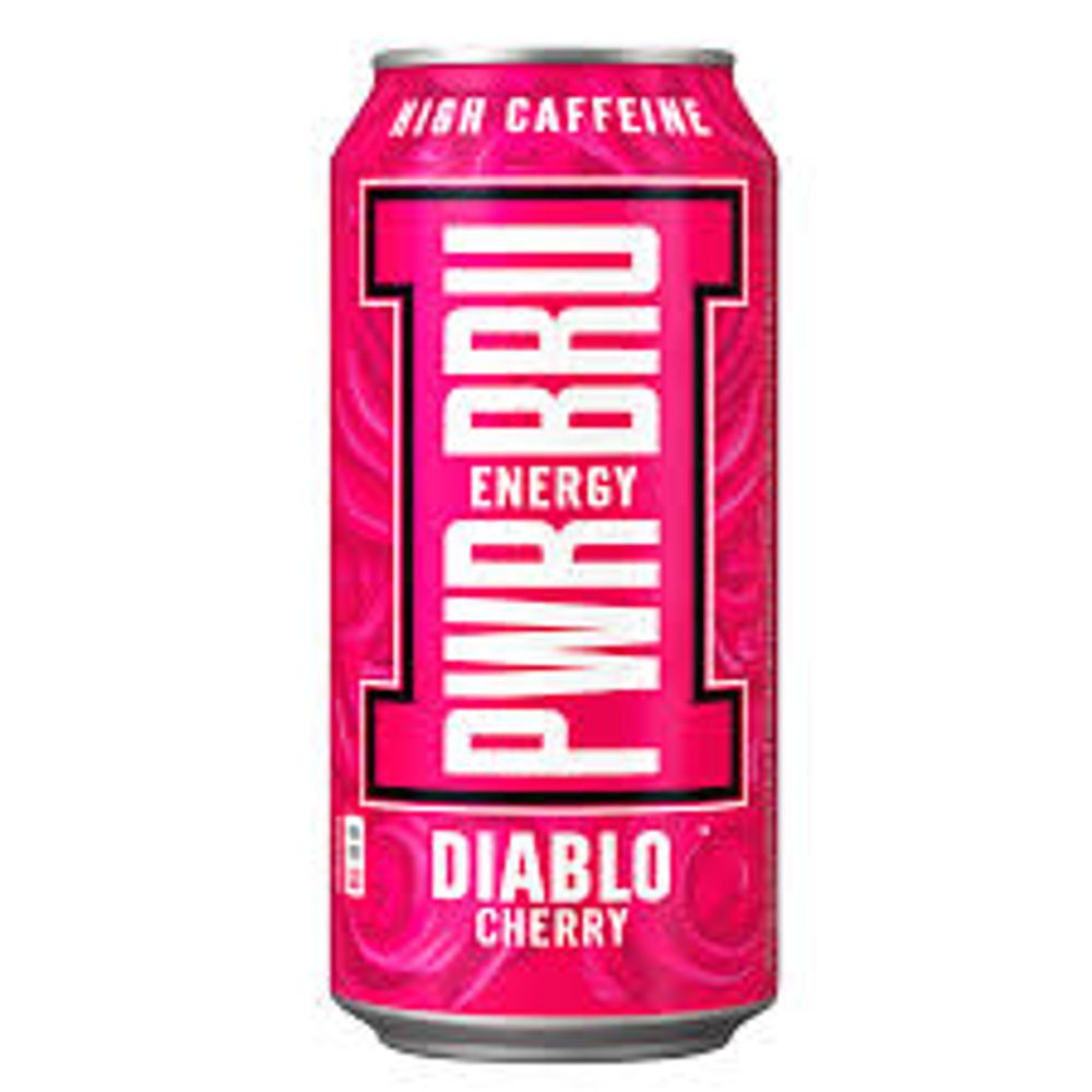 Напиток энергетический PWR BRU Diablo Cherry Вишня 500мл