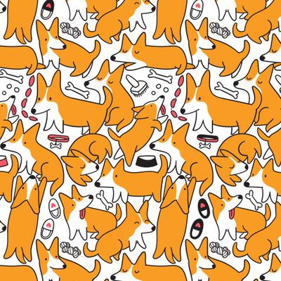 Няшные корги коржики. Смешные собани