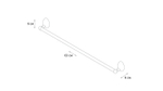 "BRIZ" Полотенцедержатель трубчатый GR-3001
